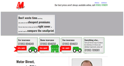 Desktop Screenshot of motordirect.co.uk