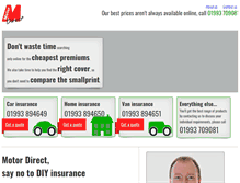 Tablet Screenshot of motordirect.co.uk